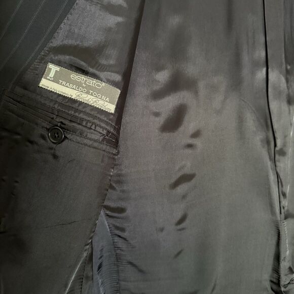 Brooks Brothers Wool Blazer 48R Blue Mens Madison 1818 Estrato Trabaldo Togna - Picture 6 of 14